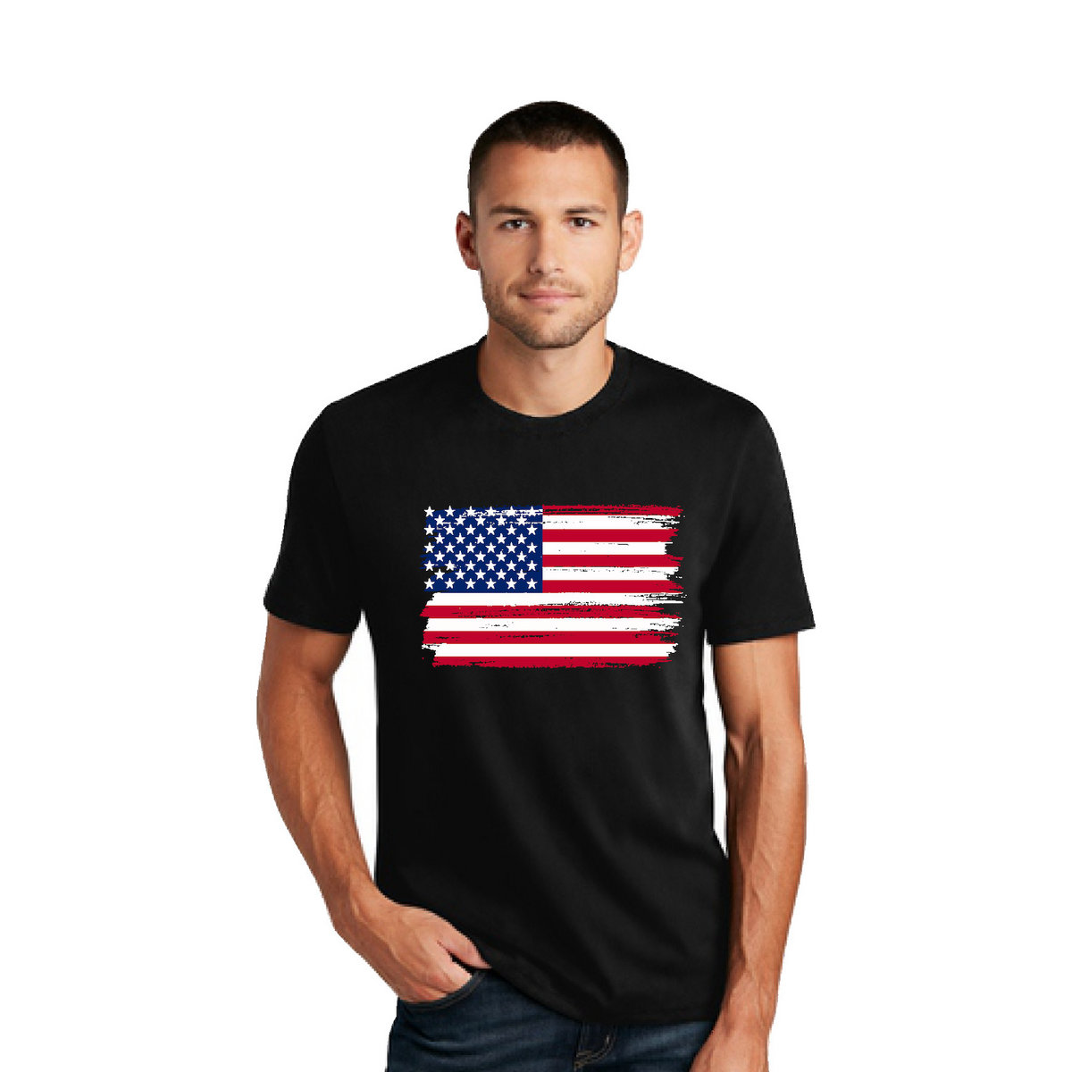 Distressed American Flag T-Shirt